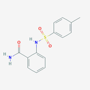 molecular formula C14H14N2O3S B232325 2-{[(4-Methylphenyl)sulfonyl]amino}benzamide 