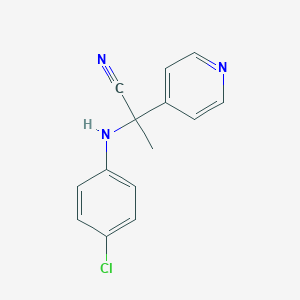 2-(4-Chloroanilino)-2-(4-pyridinyl)propanenitrile