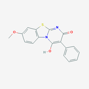 4-hydroxy-8-methoxy-3-phenylpyrimido[2,1-b][1,3]benzothiazol-2-one