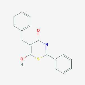 molecular formula C17H13NO2S B232386 5-benzyl-6-hydroxy-2-phenyl-1,3-thiazin-4-one 