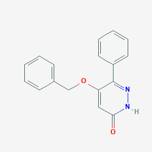 molecular formula C17H14N2O2 B232400 5-(benzyloxy)-6-phenyl-3(2H)-pyridazinone 