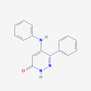 molecular formula C16H13N3O B232408 5-anilino-6-phenyl-3(2H)-pyridazinone 