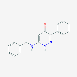 molecular formula C17H15N3O B232409 6-(benzylamino)-3-phenyl-4(1H)-pyridazinone 