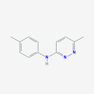 molecular formula C12H13N3 B232420 6-methyl-N-(4-methylphenyl)-3-pyridazinamine 