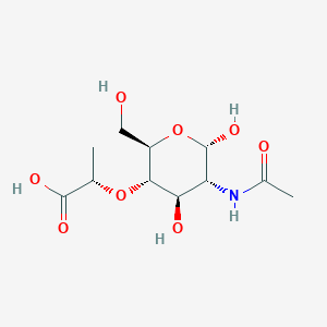 molecular formula C14H11NO3S B232448 2-Acetamido-4-O-(1-carboxyethyl)-2-deoxyglucose CAS No. 157027-59-3