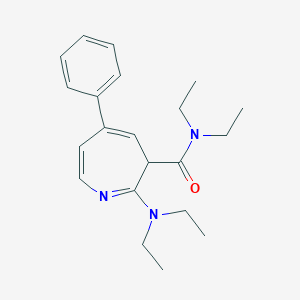 molecular formula C21H29N3O B232469 2-(diethylamino)-N,N-diethyl-5-phenyl-3H-azepine-3-carboxamide 