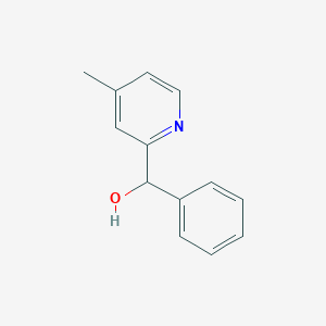 molecular formula C13H13NO B232478 (4-Methyl-2-pyridinyl)(phenyl)methanol 