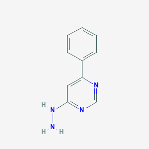 molecular formula C10H10N4 B232481 4-Hydrazino-6-phenylpyrimidine 