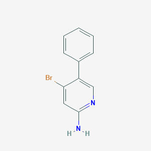 molecular formula C11H9BrN2 B232497 4-Bromo-5-phenyl-2-pyridinylamine 