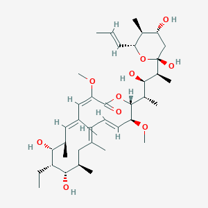molecular formula C81H126N20O22 B232500 Concanamycin F CAS No. 144539-92-4