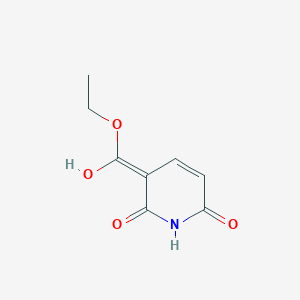 molecular formula C8H9NO4 B232502 (3E)-3-[ethoxy(hydroxy)methylidene]pyridine-2,6-dione 