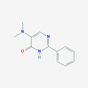 molecular formula C12H13N3O B232508 5-(Dimethylamino)-2-phenyl-4-pyrimidinol 