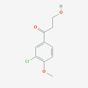 molecular formula C10H11ClO3 B232539 1-(3-Chloro-4-methoxyphenyl)-3-hydroxy-1-propanone 