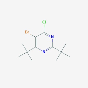 molecular formula C12H18BrClN2 B232548 5-Bromo-2,4-di-t-butyl-6-chloropyrimidine 