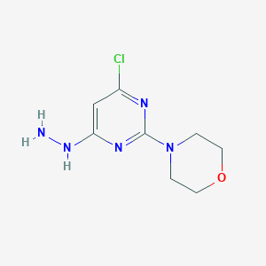 molecular formula C8H12ClN5O B232557 2-Morpholino-4-chloro-6-hydrazinopyrimidine 