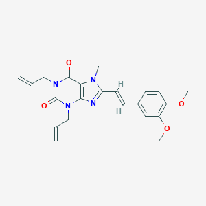 (E)-1,3-Diallyl-8-(3,4-dimethoxystyryl)-7-methylxanthine