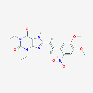 (E)-8-(4,5-Dimethoxy-2-nitrostyryl)-1,3-diethyl-7-methylxanthine