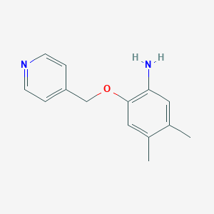 4,5-Dimethyl-2-(4-pyridinylmethoxy)aniline