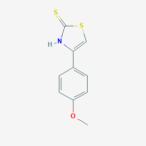 molecular formula C10H9NOS2 B232631 4-(4-Methoxyphenyl)-1,3-thiazole-2-thiol 