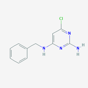 molecular formula C11H11ClN4 B232791 4-N-benzyl-6-chloropyrimidine-2,4-diamine CAS No. 91066-67-0