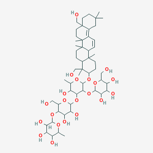 molecular formula (C14H16N2O4C5H8O2)x B232804 松戈皂苷 A CAS No. 141565-05-1