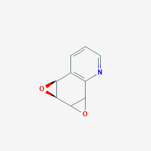 molecular formula C19H20Cl2F3N5O4 B232830 cis-Quinoline-5,6,7,8-dioxide CAS No. 142184-78-9