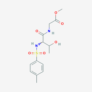 molecular formula C14H20N2O6S B232846 Tosylthreonylglycine methyl ester CAS No. 151656-28-9