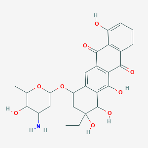 molecular formula C10H12N5Na2O6P B232905 6-Deoxyoxaunomycin CAS No. 145165-11-3