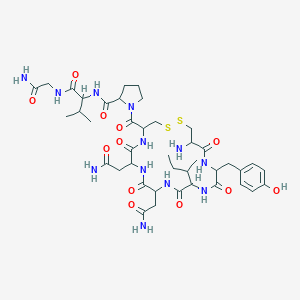 molecular formula C41H62N12O12S2 B232920 Asvatocin CAS No. 144334-52-1