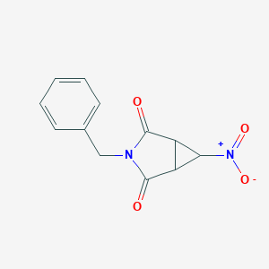 molecular formula C12H10N2O4 B232957 3-Benzyl-6-nitro-3-azabicyclo[3.1.0]hexane-2,4-dione CAS No. 151860-15-0