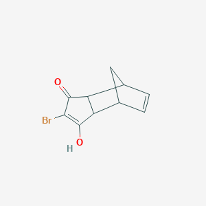 4-Bromo-5-hydroxytricyclo[5.2.1.0~2,6~]deca-4,8-dien-3-one