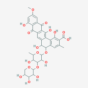 molecular formula C36H36O18 B232976 Desalaninebenanomicin A CAS No. 145660-37-3