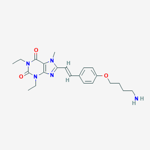 (E)-8-(4-(4-Aminobutoxy)styryl)-1,3-diethyl-7-methylxanthine