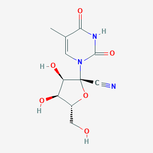 molecular formula C26H27ClN6OS B233012 1-(1'-Cyanoribofuranosyl)thymine CAS No. 149228-60-4