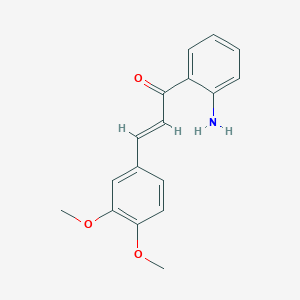 molecular formula C17H17NO3 B233021 2'-Amino-3,4-dimethoxy-trans-chalcone 