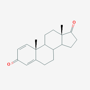molecular formula C19H24O2 B233031 10,13-dimethyl-7,8,9,10,11,12,13,14,15,16-decahydro-3H-cyclopenta[a]phenanthrene-3,17(6H)-dione 