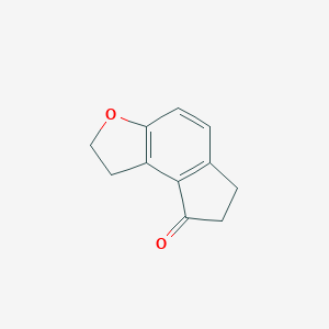 molecular formula C11H10O2 B023305 1,2,6,7-四氢-8H-茚并[5,4-b]呋喃-8-酮 CAS No. 196597-78-1