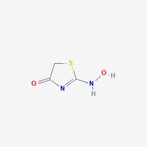 molecular formula C3H4N2O2S B233080 2-(hydroxyamino)-1,3-thiazol-4-one 