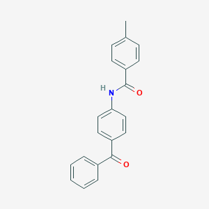 molecular formula C21H17NO2 B233138 N-(4-benzoylphenyl)-4-methylbenzamide 