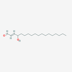molecular formula C18H34O2 B233284 4-Hydroxy-2-octadecenal CAS No. 142450-00-8