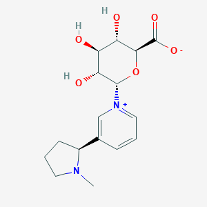 molecular formula C16H22N2O6 B233336 烟碱葡萄糖醛酸苷 CAS No. 152306-59-7