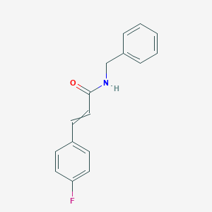 molecular formula C16H14FNO B023339 反式N-苄基-4-氟肉桂酰胺 CAS No. 612095-66-6