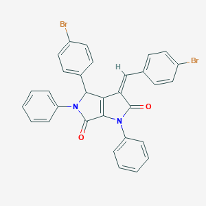 molecular formula C31H20Br2N2O2 B233411 (3Z)-4-(4-bromophenyl)-3-[(4-bromophenyl)methylidene]-1,5-diphenyl-4H-pyrrolo[3,4-b]pyrrole-2,6-dione CAS No. 155592-97-5