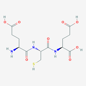 molecular formula C13H21N3O8S B233461 gamma-Glutamyl-cysteinyl-glutamic acid CAS No. 153147-66-1