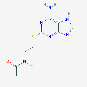 molecular formula C9H11IN6OS B233472 2-(N-Iodoacetylaminoethyl)thioadenine CAS No. 146269-93-4