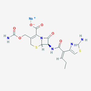 molecular formula C17H18N5NaO6S2 B233536 S-1006 sodium CAS No. 152824-70-9
