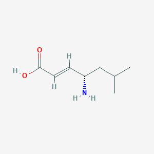 molecular formula C8H14N2O B233659 4-Amino-6-methylhept-2-enoic acid CAS No. 143816-23-3