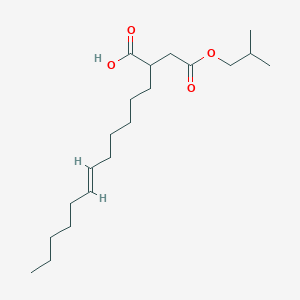molecular formula C18H15ClSi B233679 Butanedioic acid, dodecenyl-, mono(2-methylpropyl) ester CAS No. 141847-13-4