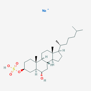 molecular formula C27H48NaO5S B233704 6-Hydroxycholestan-3-yl sulfate CAS No. 141677-55-6