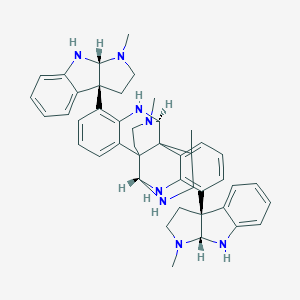 (2R,11S)-5,14-Bis[(3aR,8bR)-3-methyl-1,2,3a,4-tetrahydropyrrolo[2,3-b]indol-8b-yl]-19,24-dimethyl-3,12,21,24-tetrazahexacyclo[9.7.3.32,10.01,10.04,9.013,18]tetracosa-4,6,8,13,15,17-hexaene